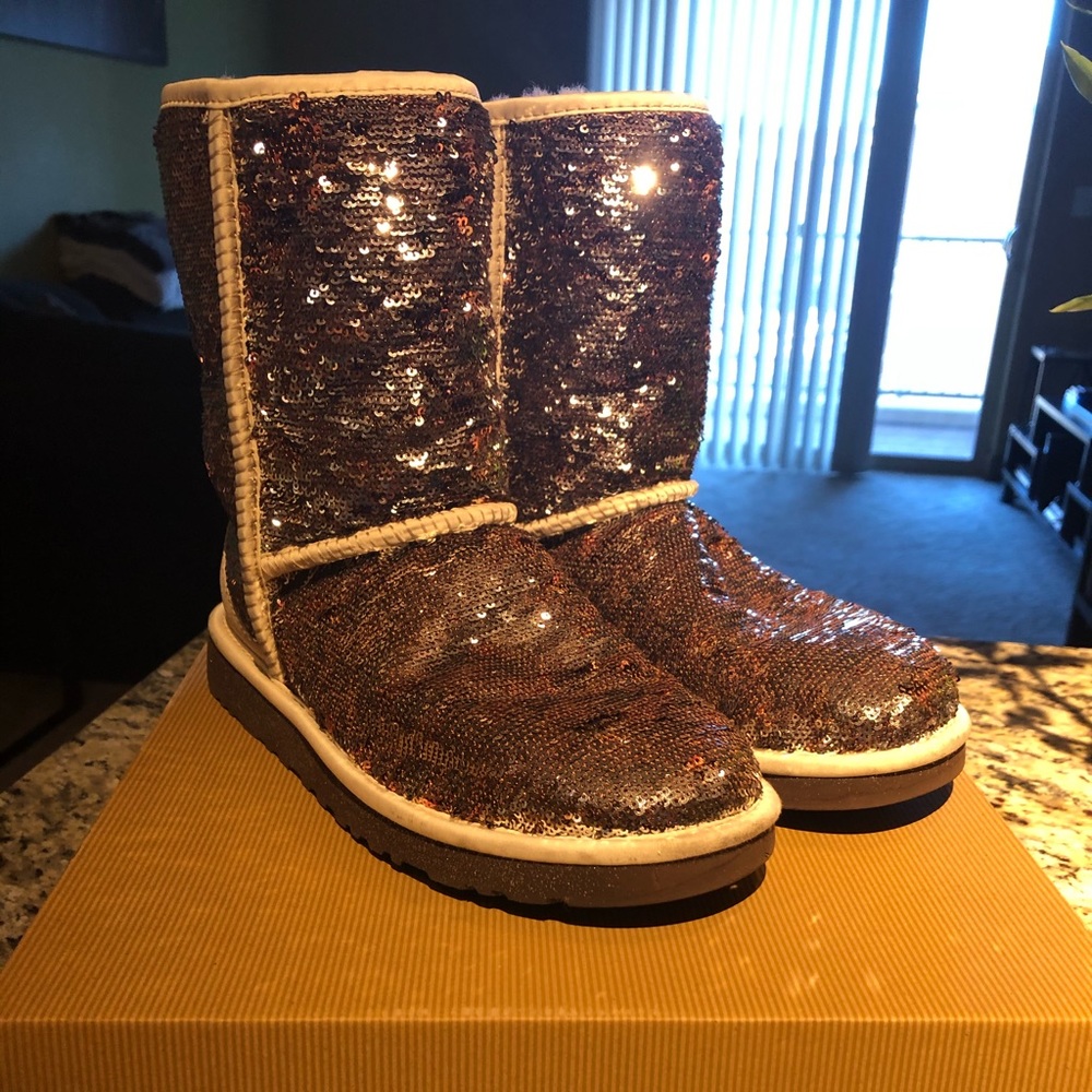 Ugg Women’s Gold Sequin Boots